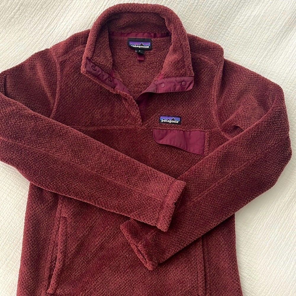 Patagonia Re-Tool Half-Snap Pullover, Women’s small Burl Red